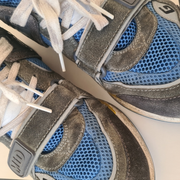 Gucci Men's Off the Grid Ultrapace Mid-Top Sneakers Multicolor Suede Stitch Fix - Picture 9 of 14